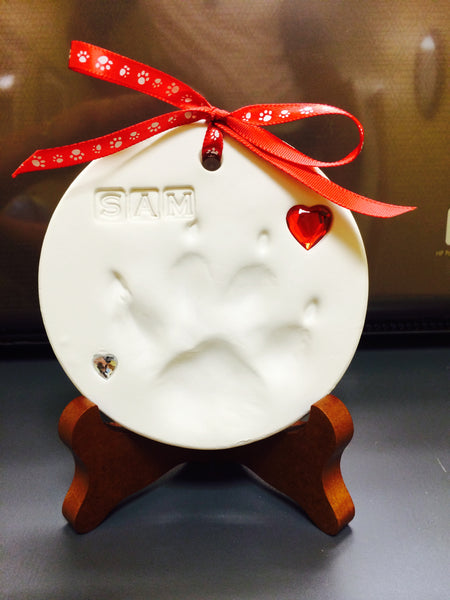 Personalized Clay Paw Print