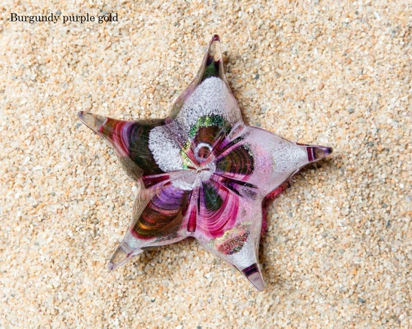 Starfish Memorial Glass