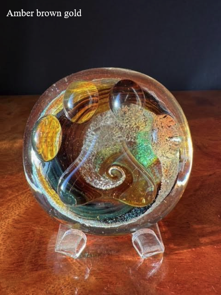Paw Print Memorial Glass