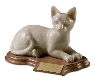 Laying Ceramic Cat